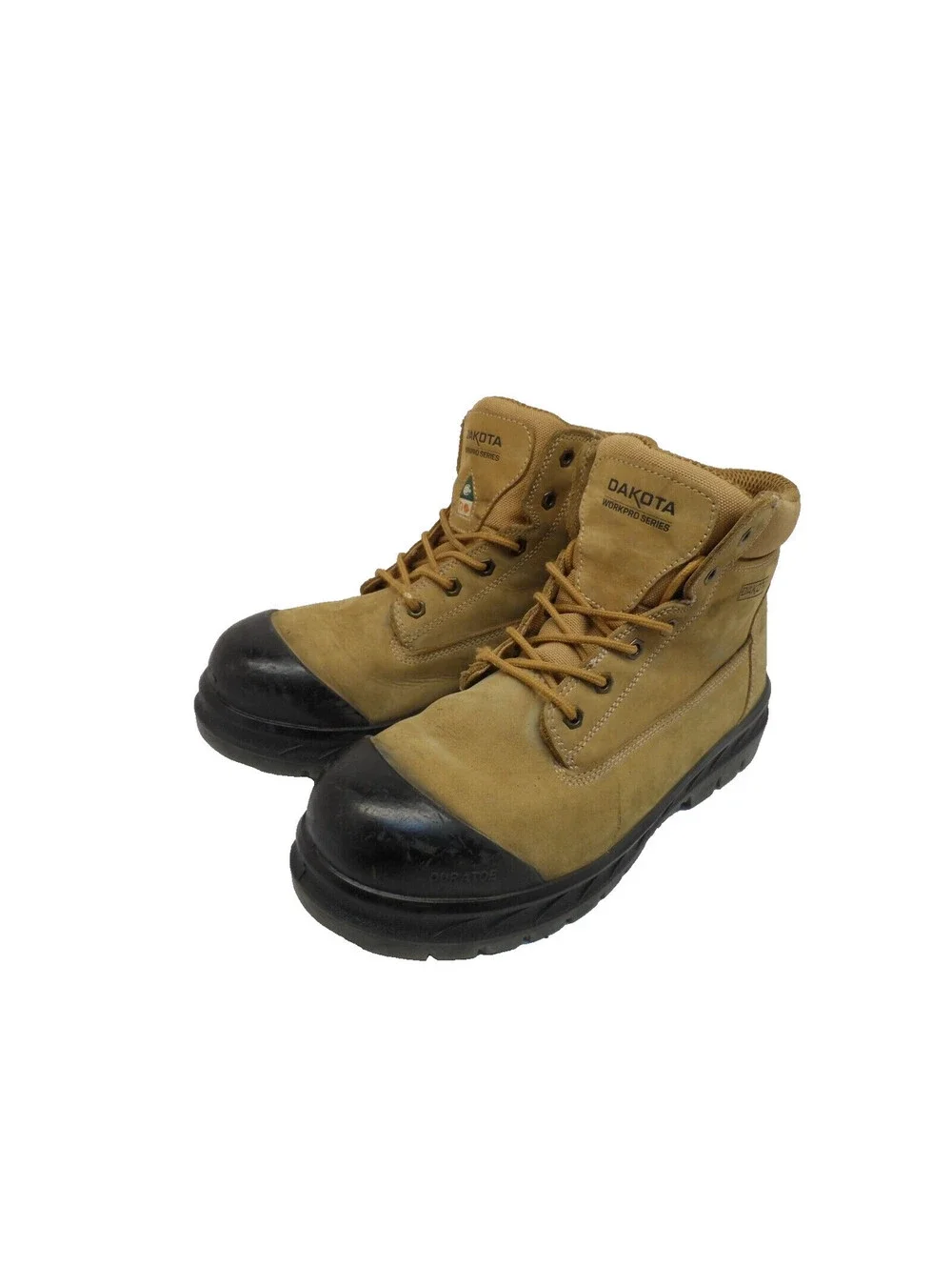 Dakota Men's 6'' 6518 Steel Toe Steel Plate Safety Work Boots Tan Size 12M